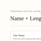 Personalized Gold Name Necklace — name length and finish guide