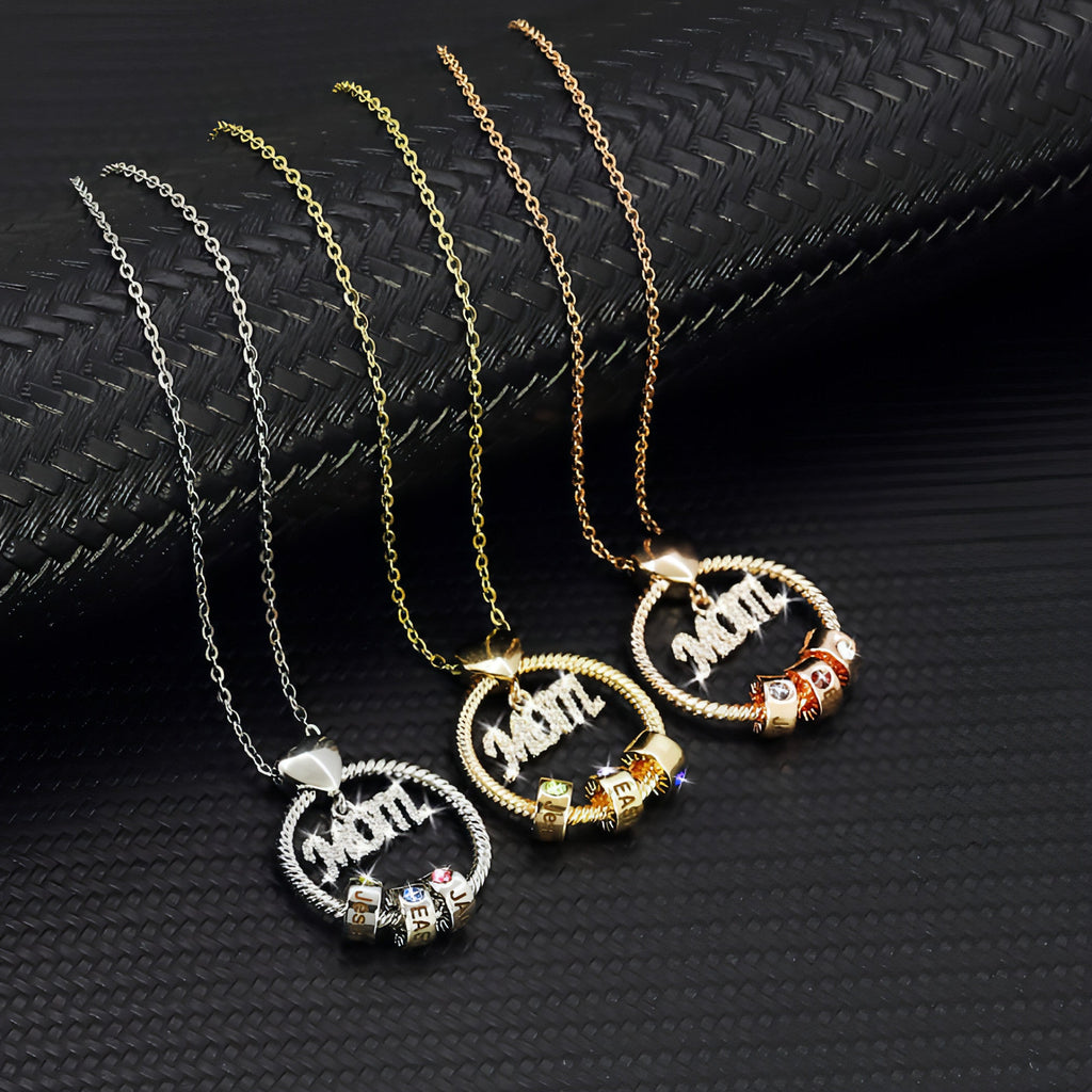 Engraved Birthstone Name Necklace – main product view