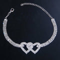 Double Heart Anklet