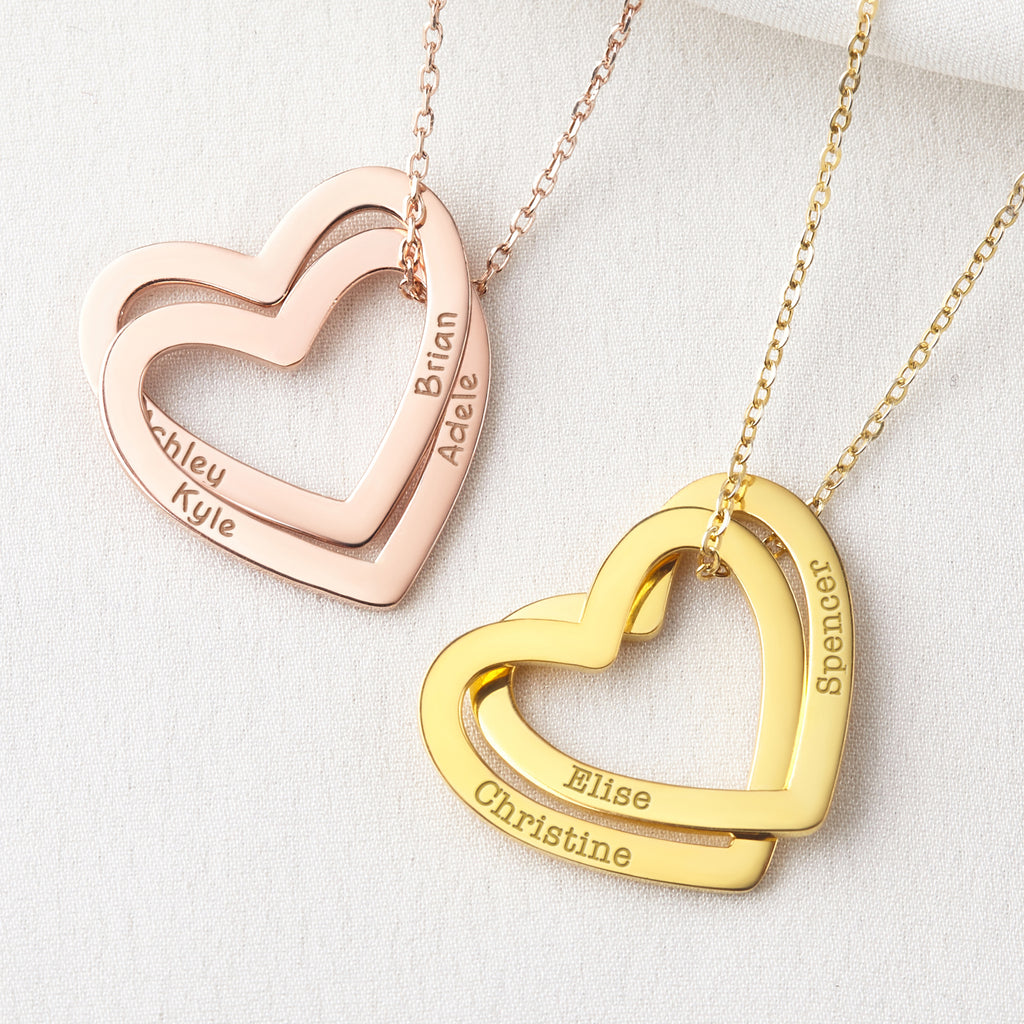 Personalized Mother’s Heart Name Necklace – main product view