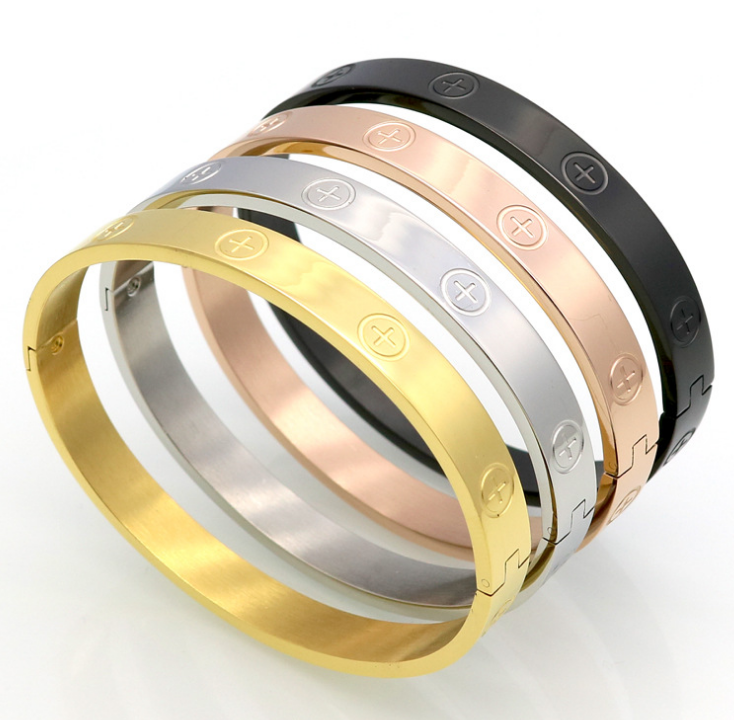 Black Engraved Love Bracelet